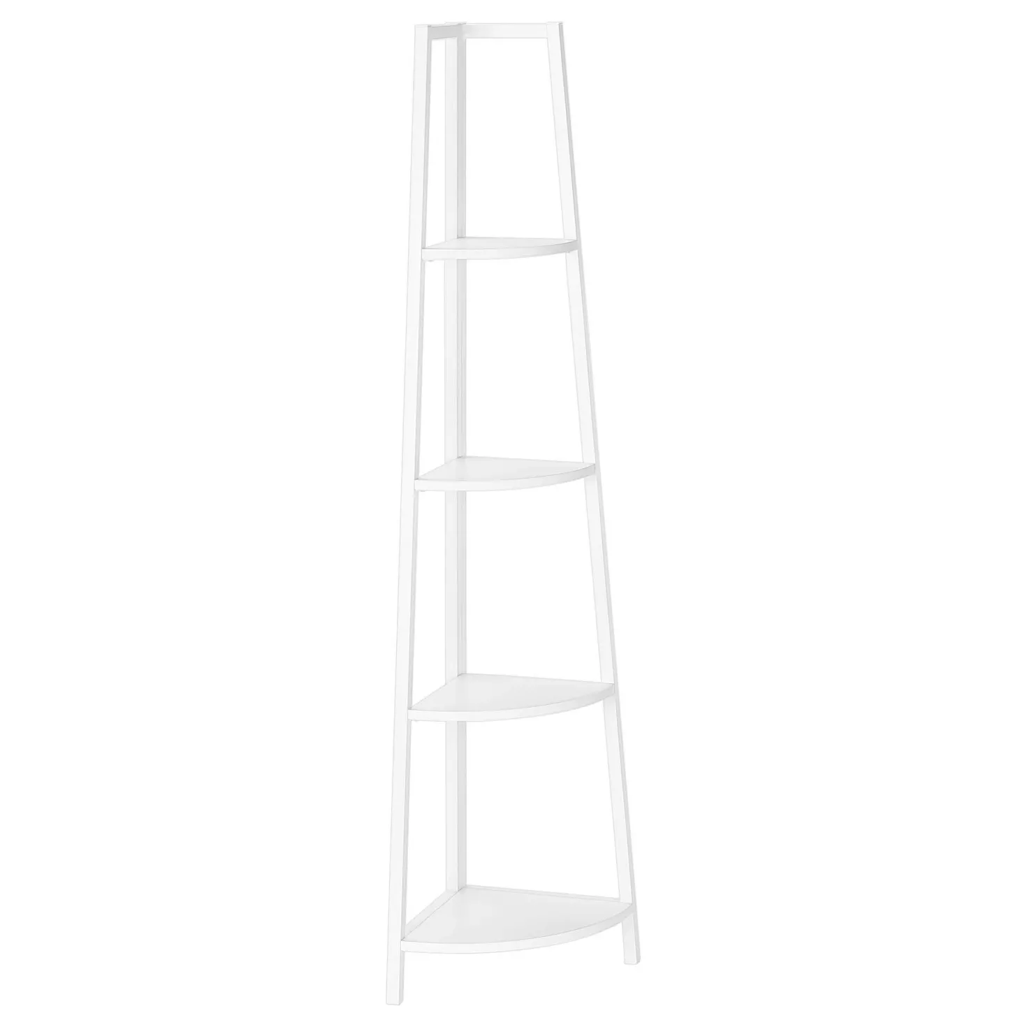 Étagère - 60"H, blanc, métal blanc en coin - Monarch