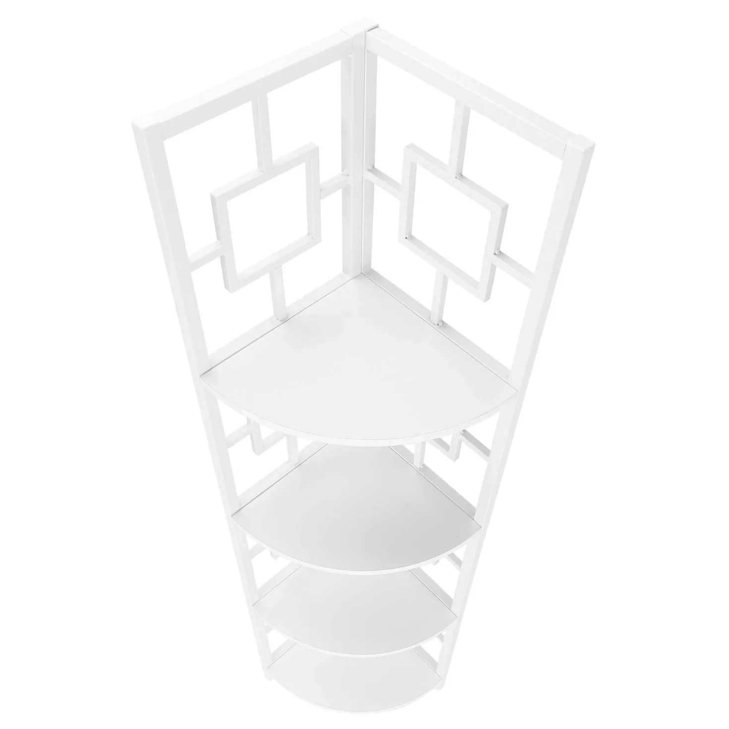 Étagère - 62"H, blanc, métal blanc en coin - Monarch