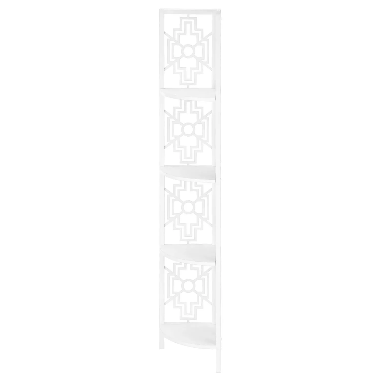 Étagère - 62"H, blanc, métal blanc en coin - Monarch