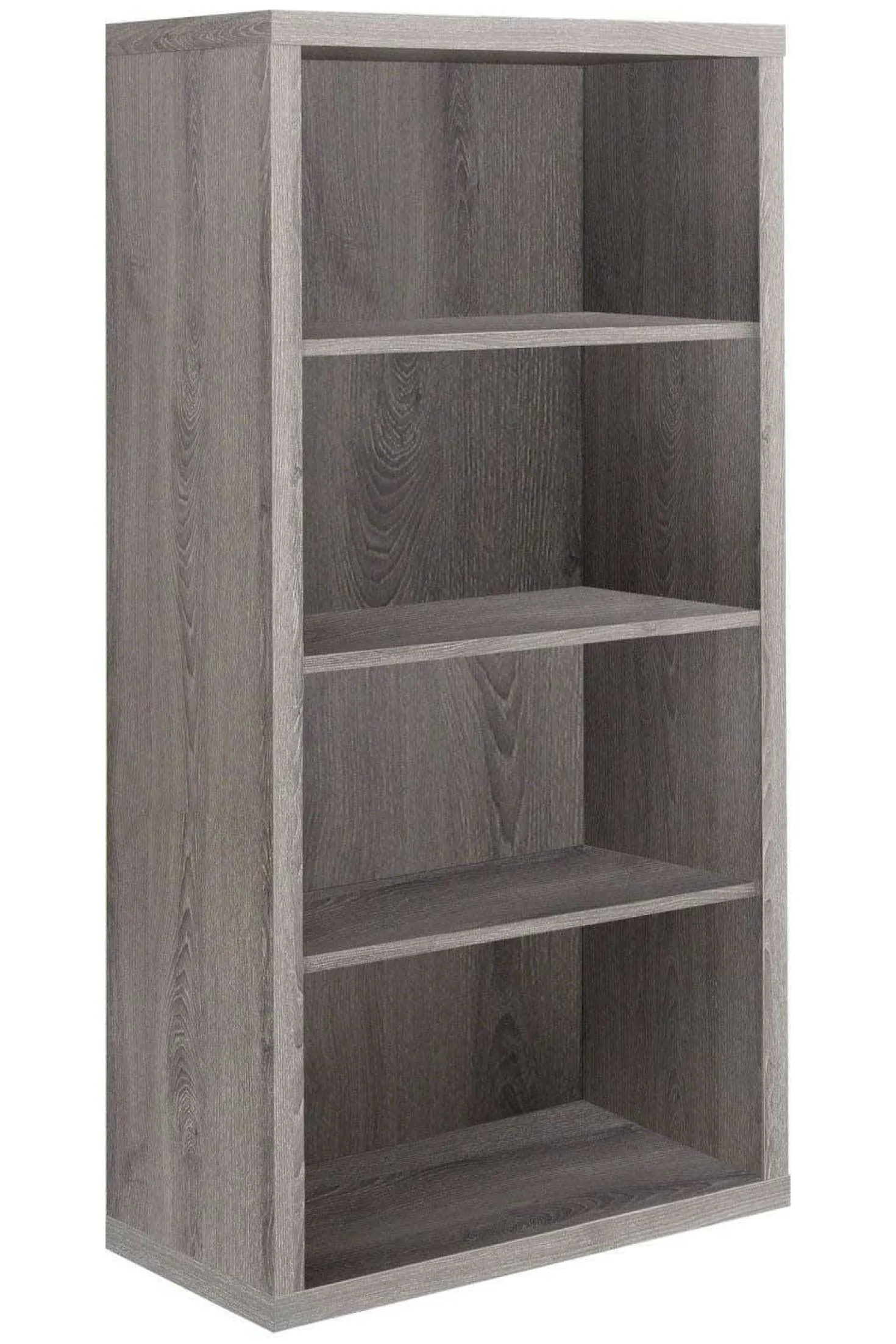 Étagère - 48"H, bois taupe avec tablette ajustable - Monarch