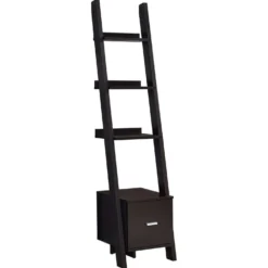 Étagère - 69"H /espresso echelle et/tiroir de rangement - Monarch