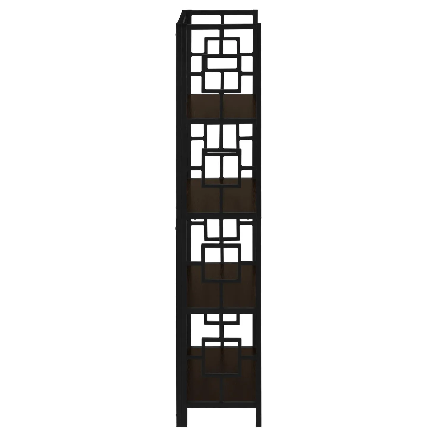 Étagère - 62"H, espresso, métal noir - Monarch