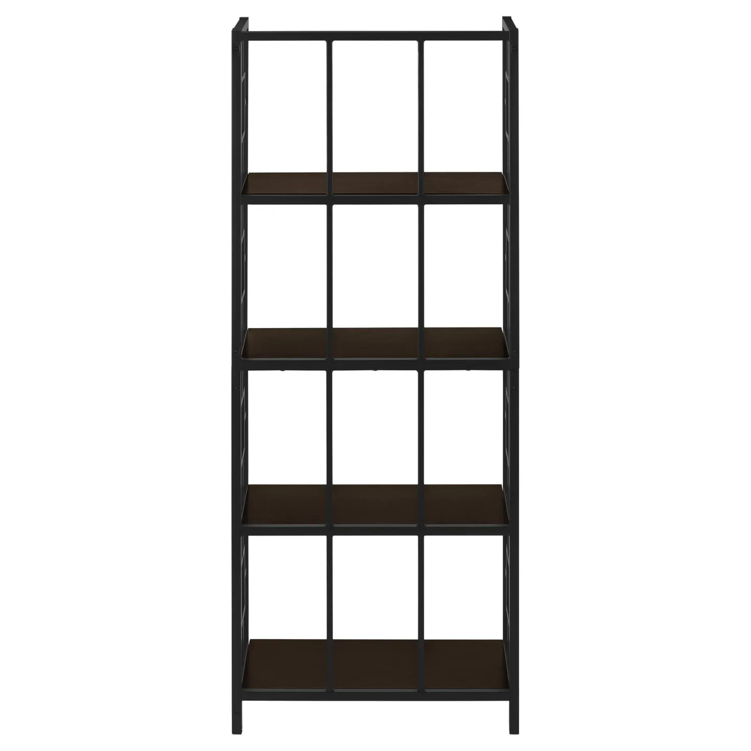 Étagère - 62"H, espresso, métal noir - Monarch