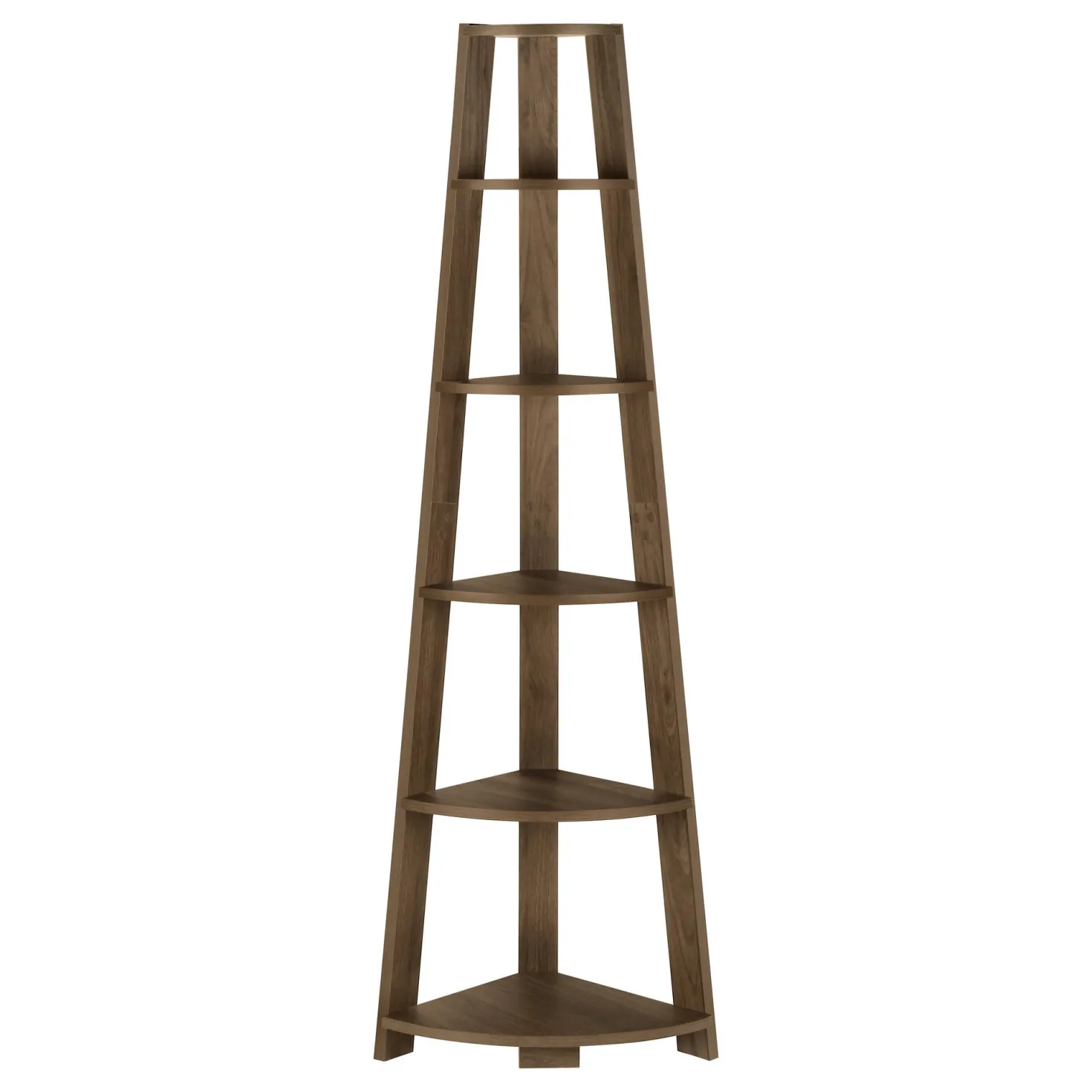 Étagère - 72"H, noyer foncé en coin - Monarch