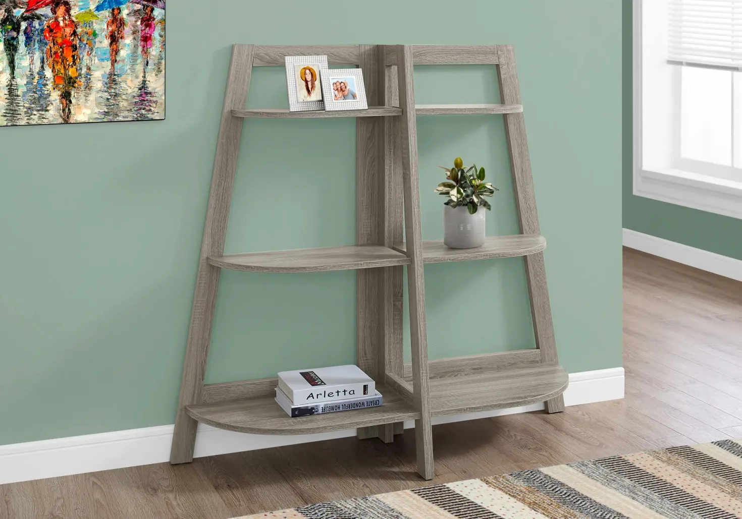 Étagère - 48"H, étagère d'appoint taupe foncé - Monarch