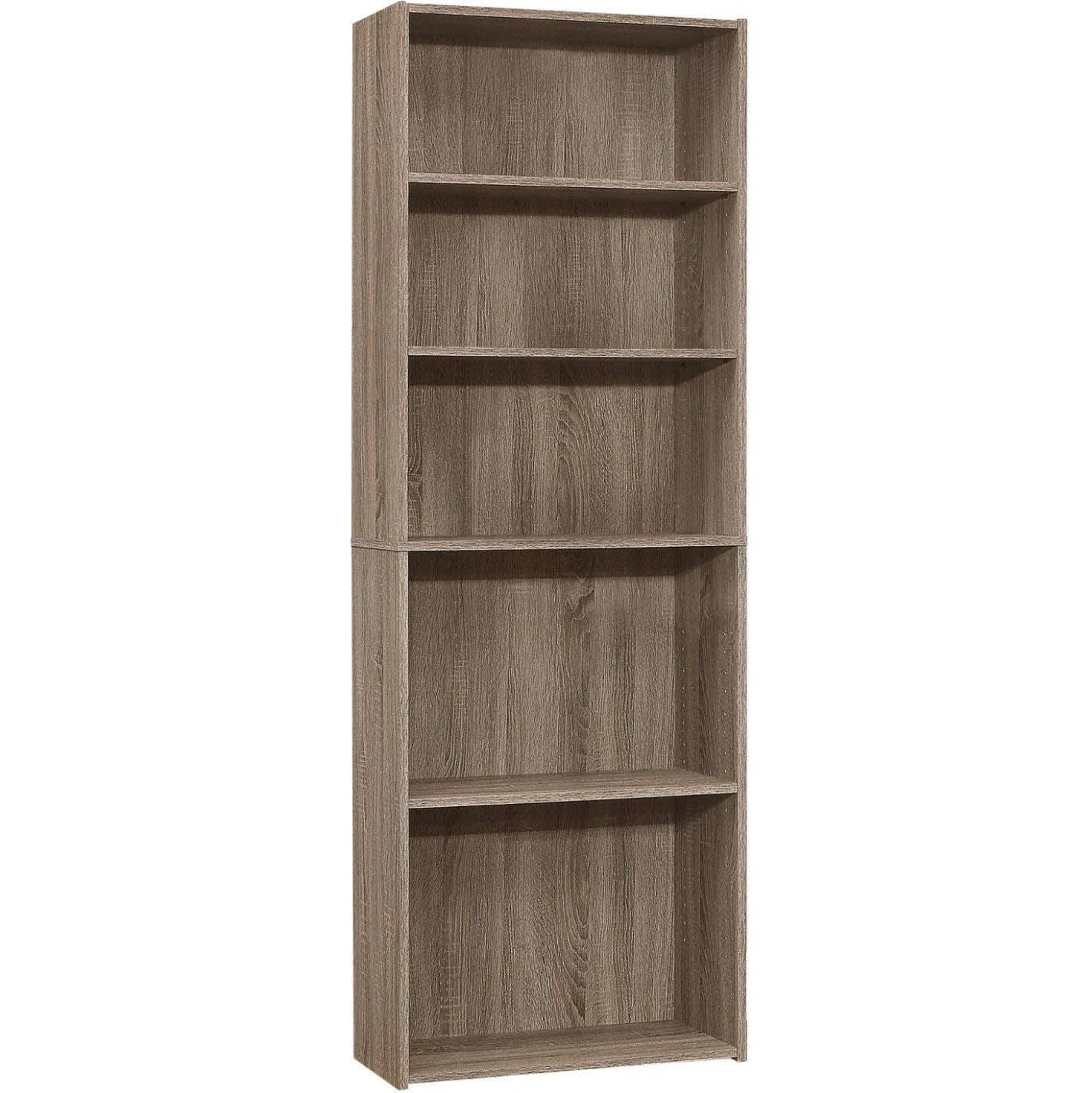 Étagère - 72"H, taupe foncé avec 5 tablettes - Monarch