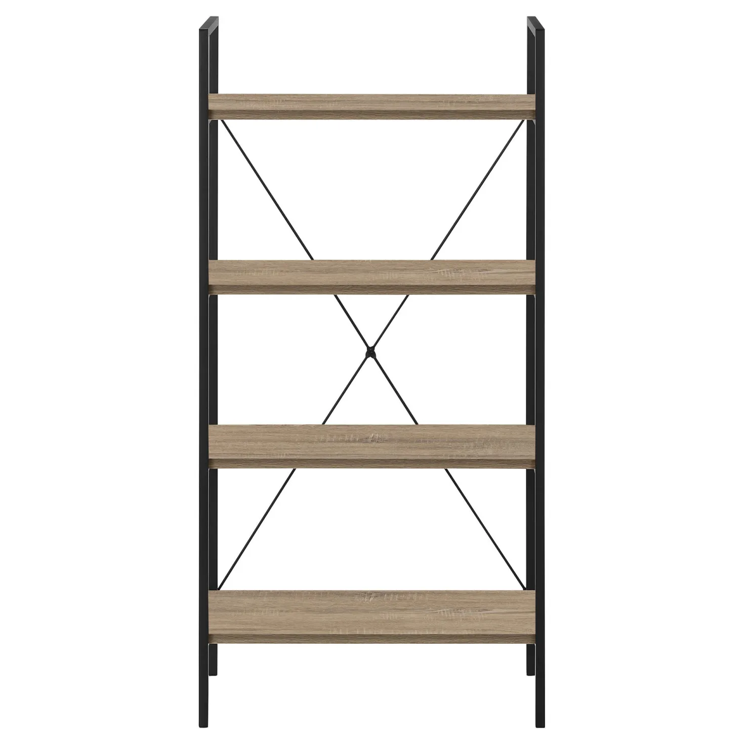 Étagère - 48"H, taupe foncé, métal noir - Monarch