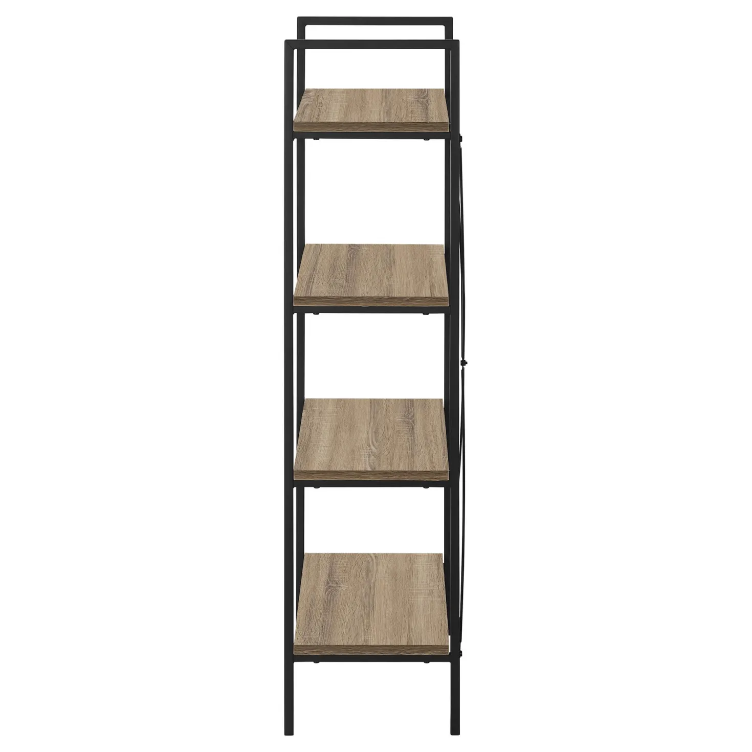Étagère - 48"H, taupe foncé, métal noir - Monarch