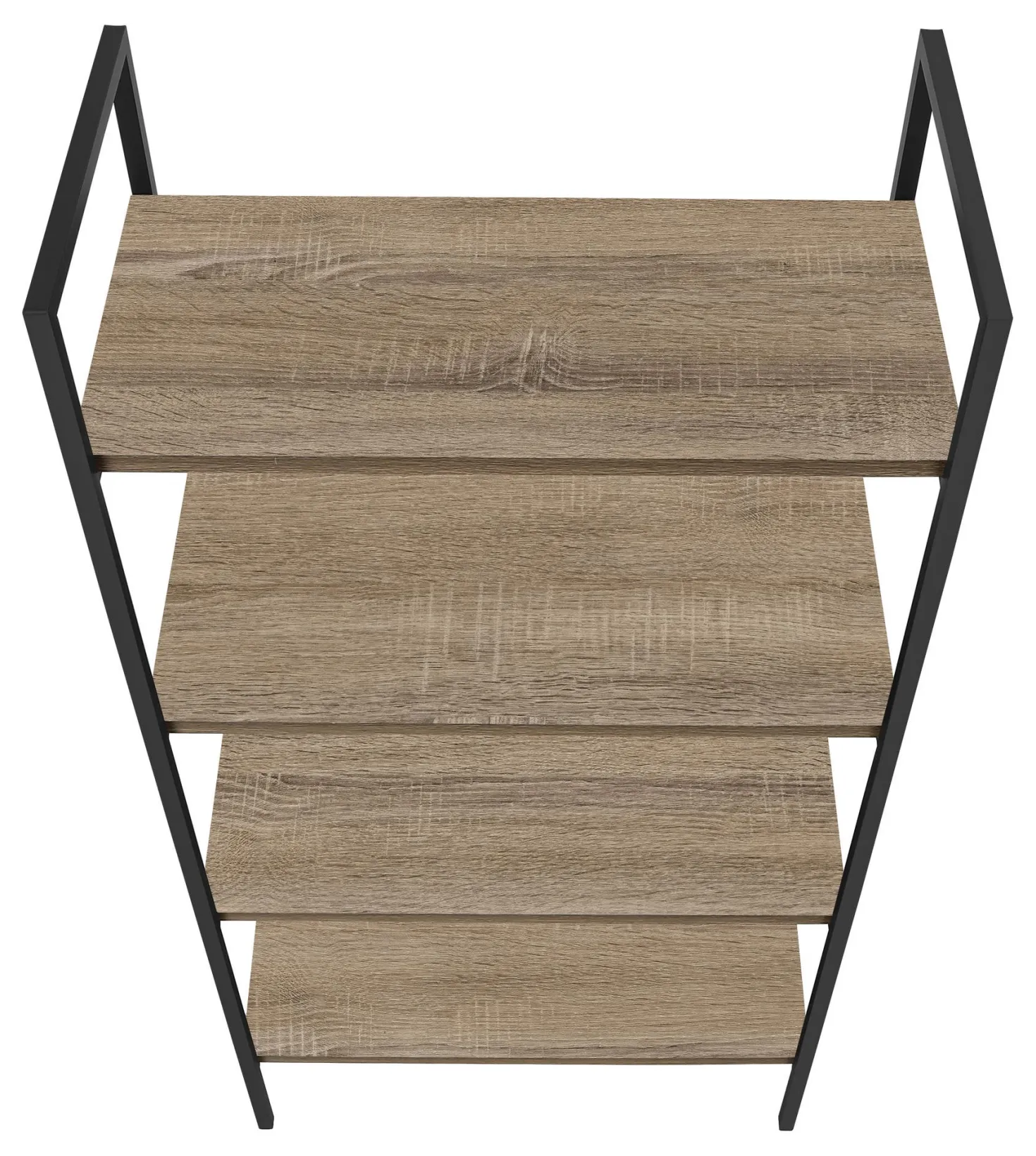 Étagère - 48"H, taupe foncé, métal noir - Monarch