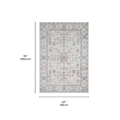 Tapis intérieur lavable à la machine - 5 x 7