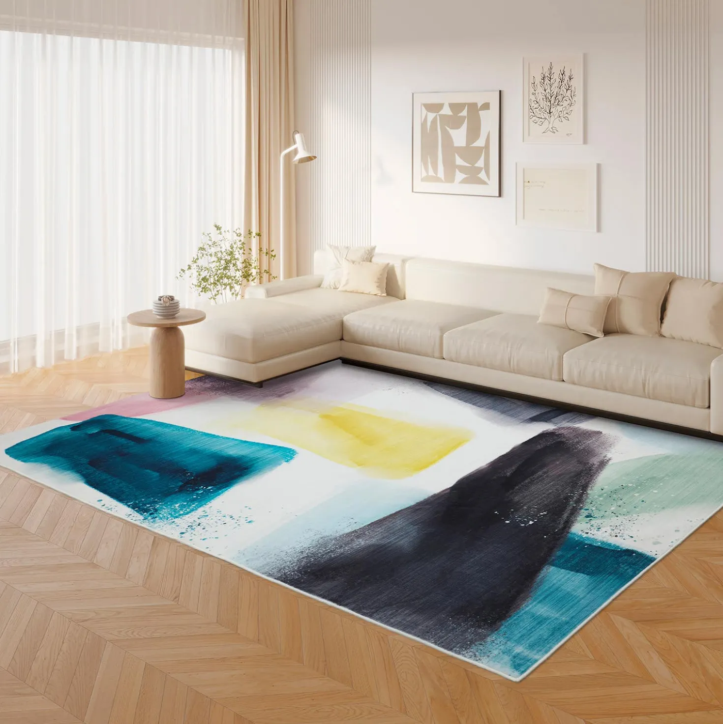 Tapis intérieur lavable à la machine - 5 x 7
