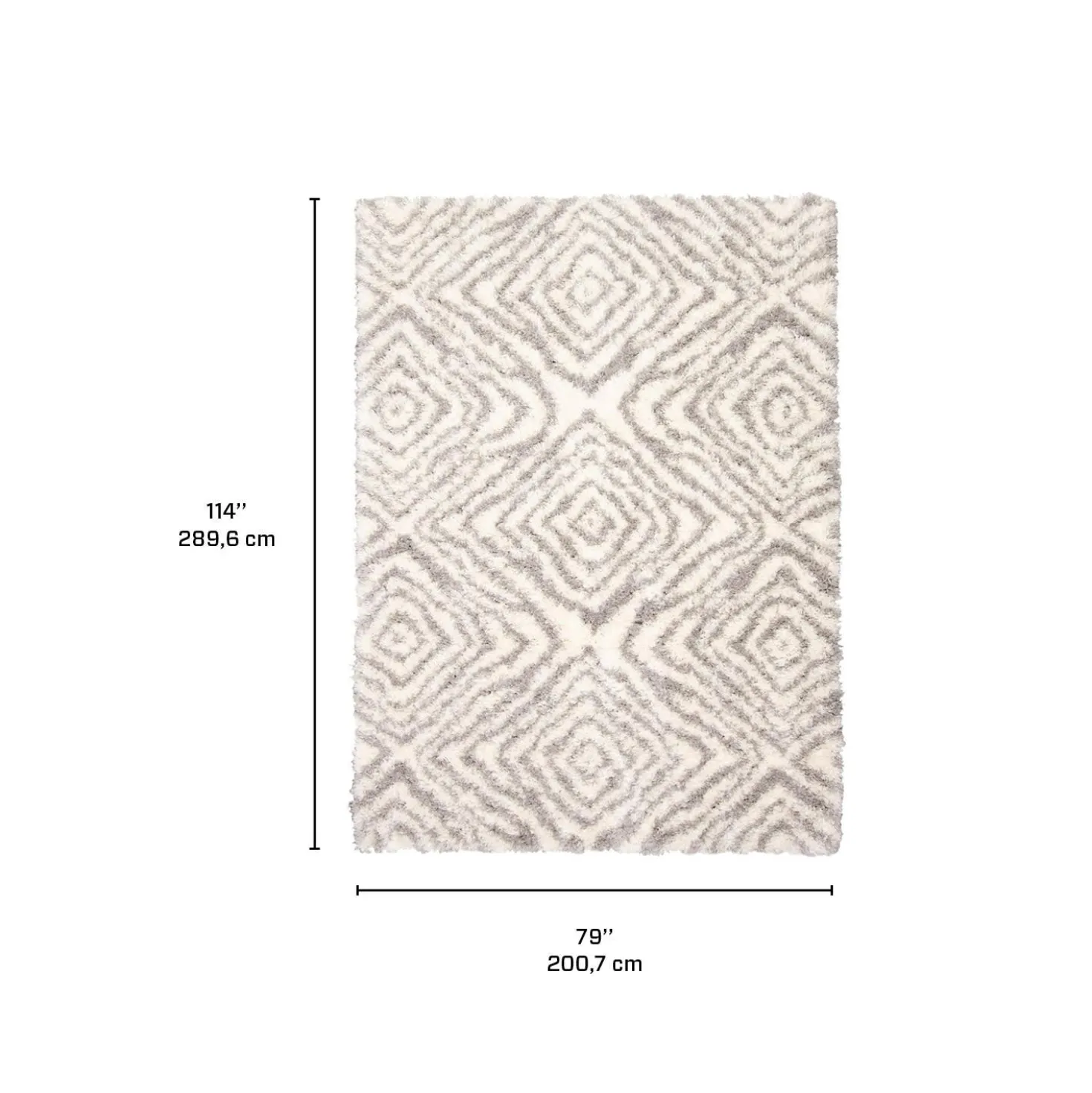 Tapis intérieur à poils longs - 7 x 10