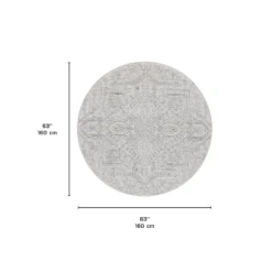 Tapis intérieur rond - 5x5