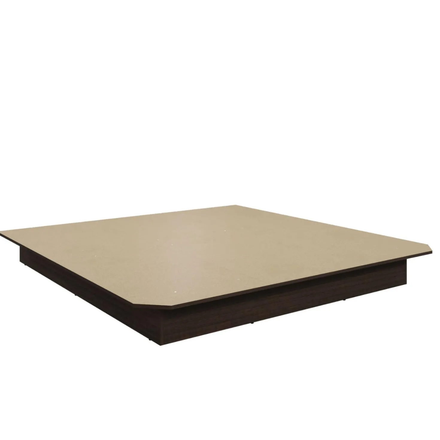Très grand lit avec panneaux et tables de chevet (78")