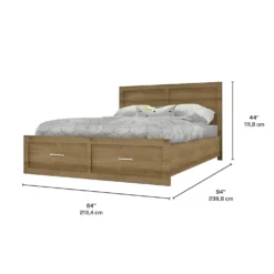 Très grand lit avec tête de lit (78