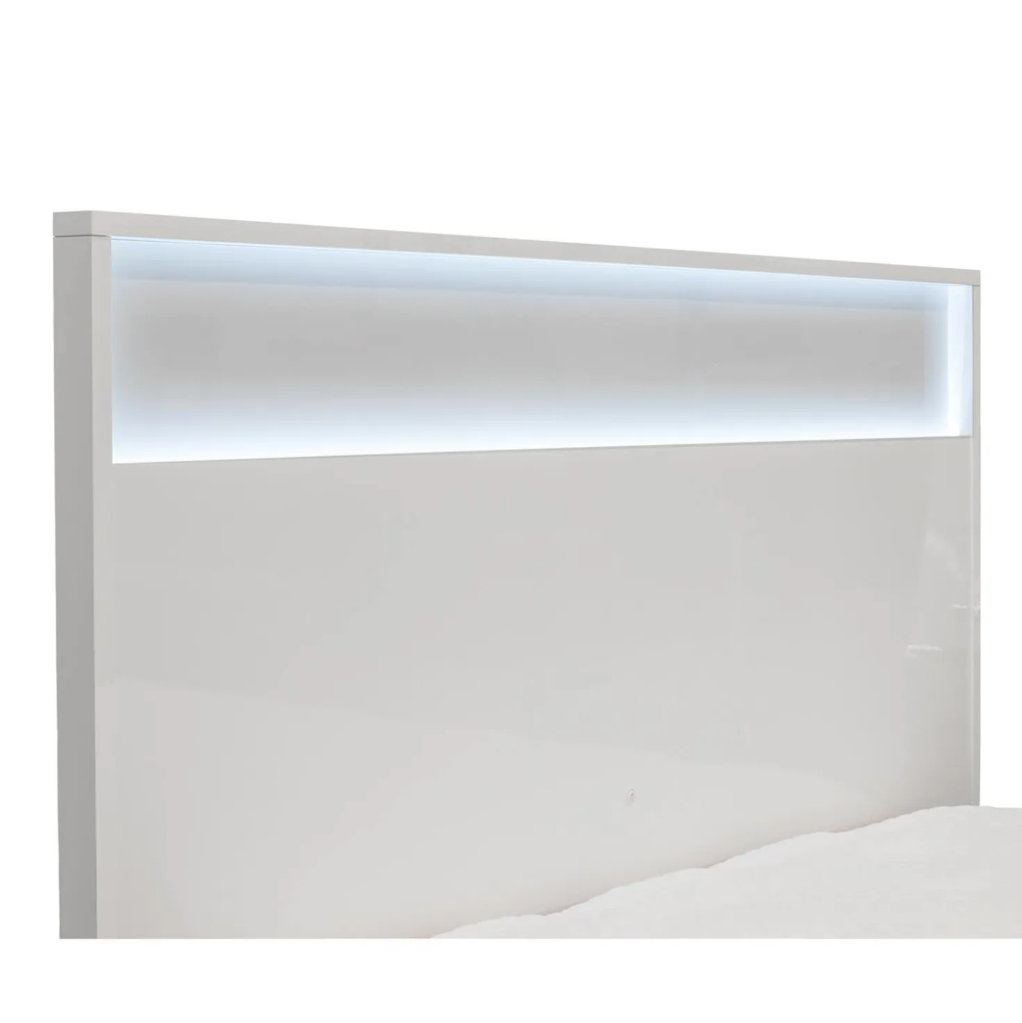 Très grand lit et tête de lit avec lumières (78'')