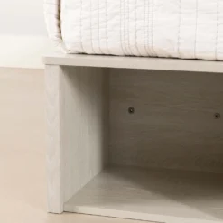 Très grand lit plateforme avec paniers de rangement (78