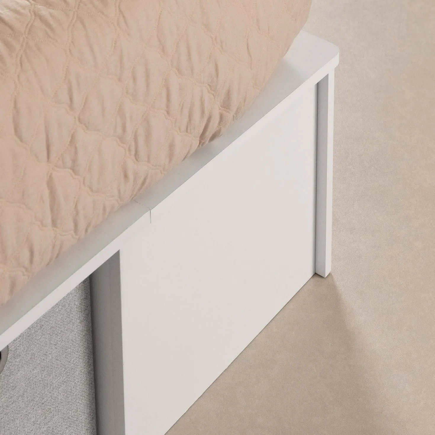 Très grand lit plateforme avec paniers de rangement (78") - South Shore