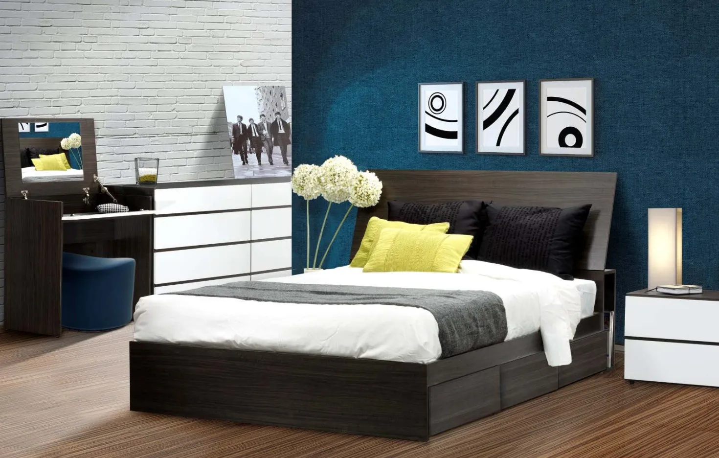 Tête de lit double 54" - Nexera