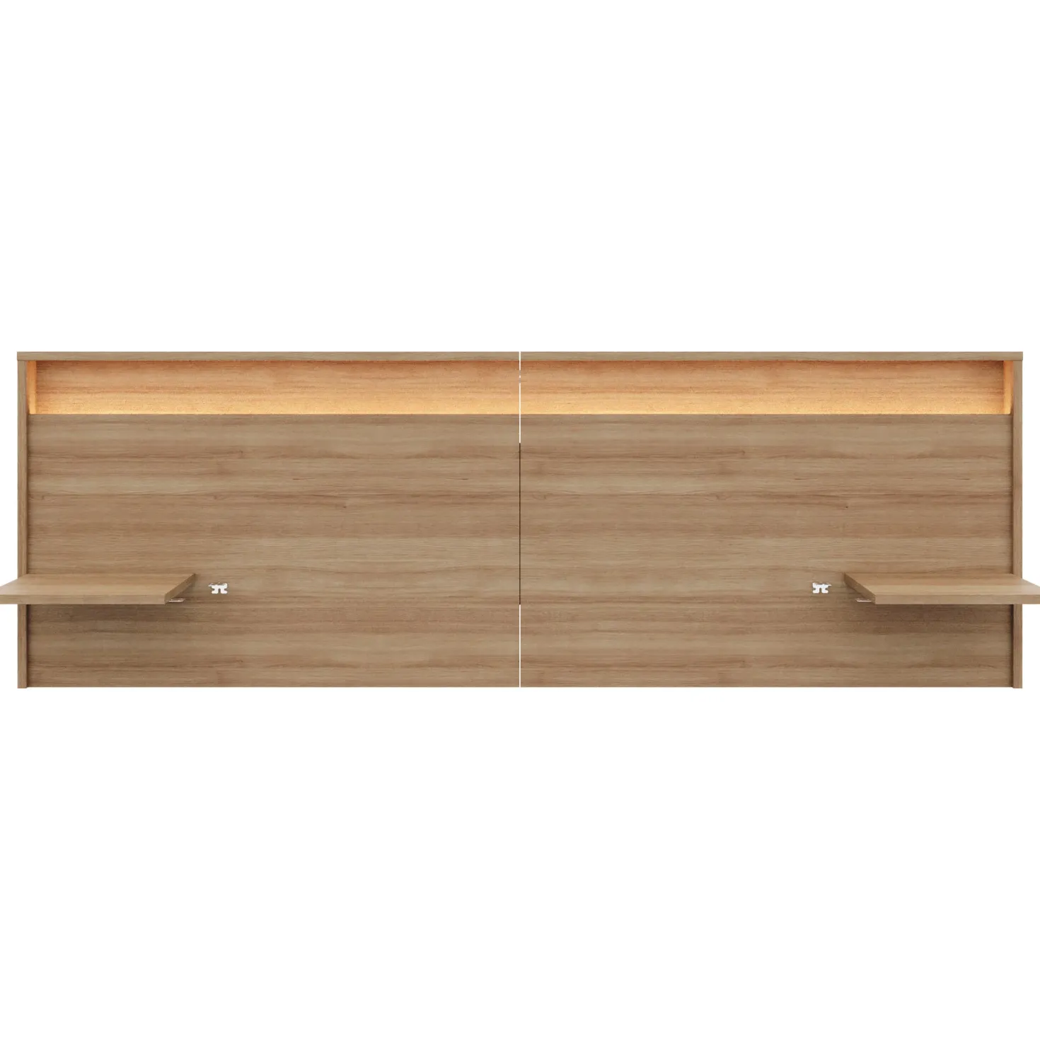 Tête de lit queen (60") avec lumières et étagères - Nexera
