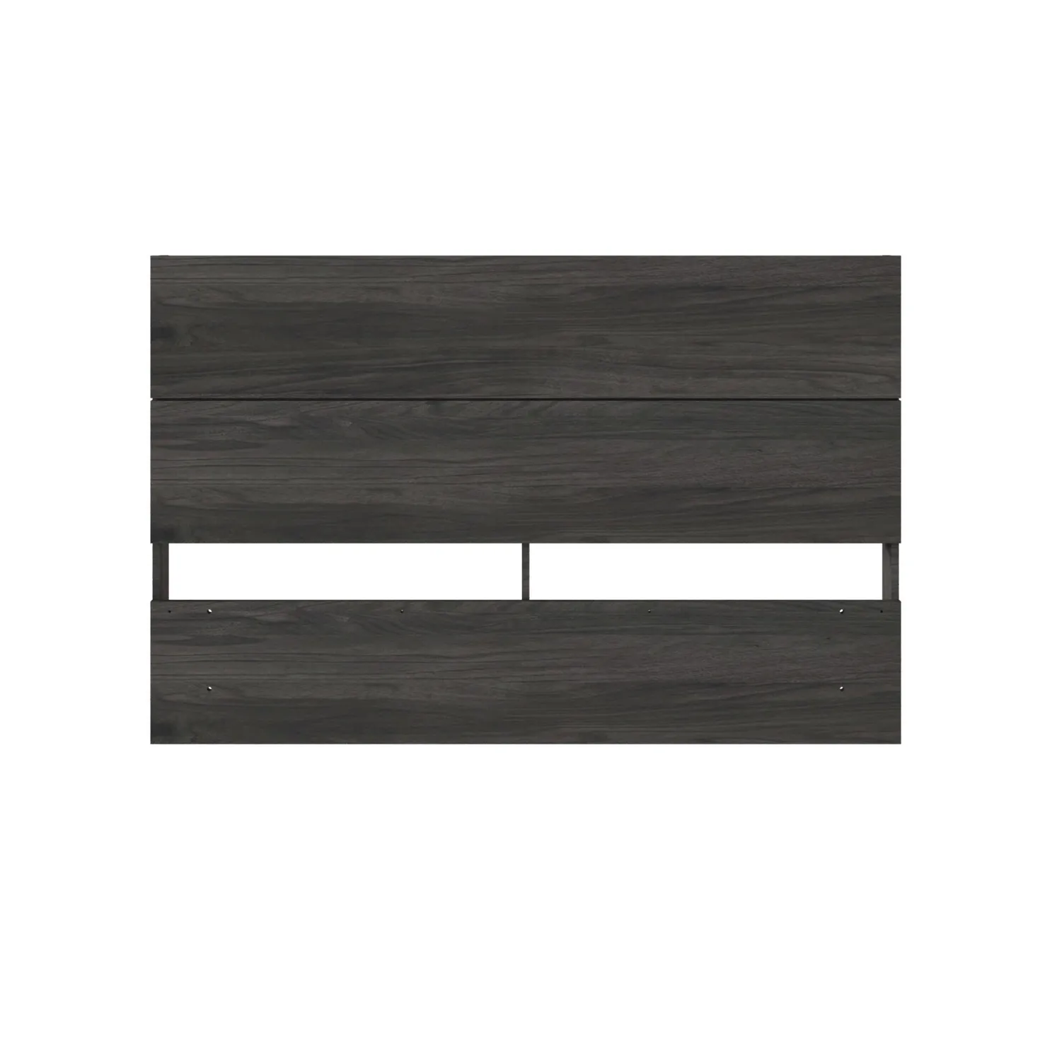 Tête de lit queen effet de planches, gris écorce - Nexera