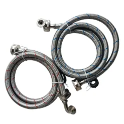2 tuyaux de raccord flexibles pour laveuse