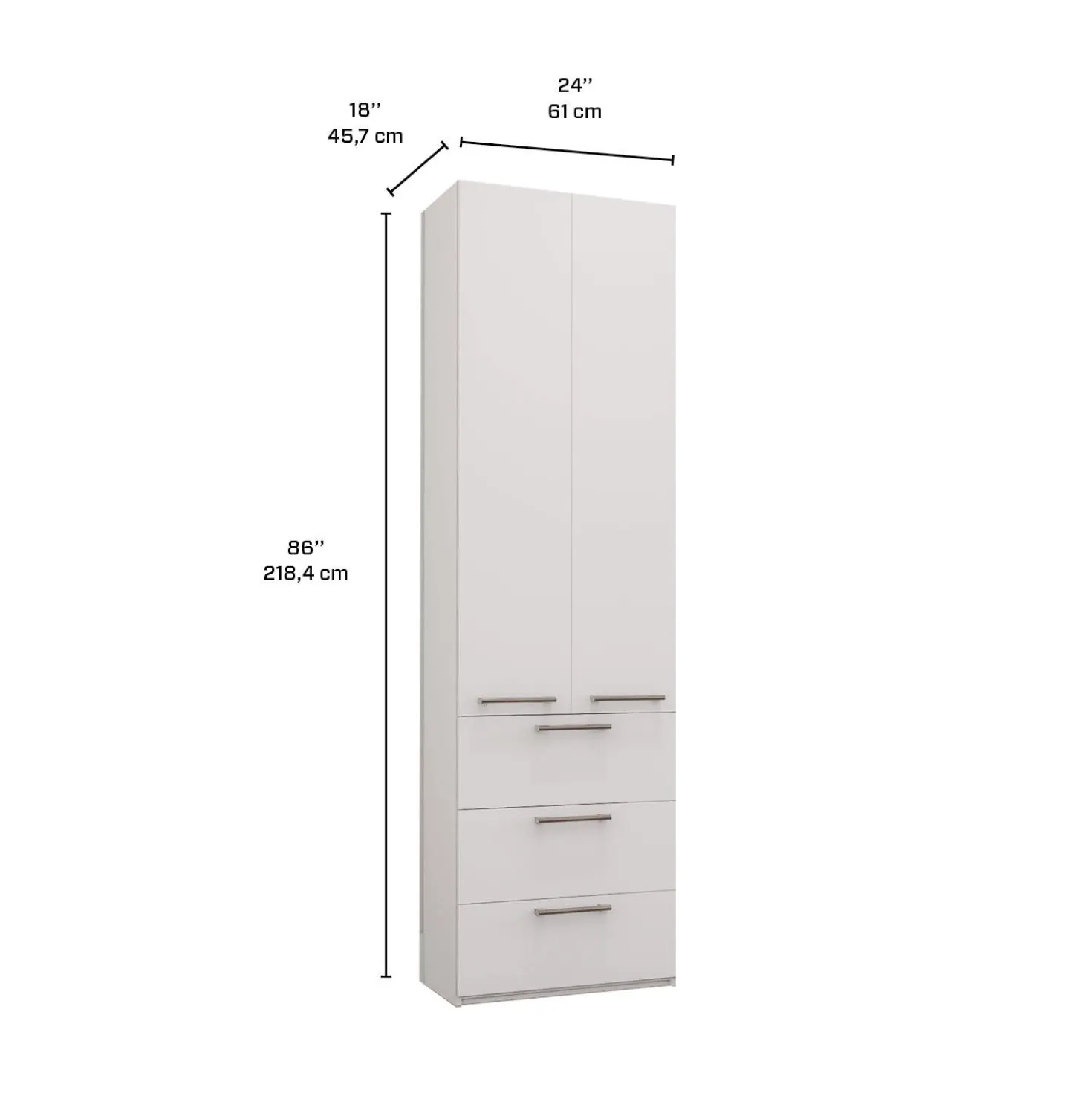Unité de rangement - blanc